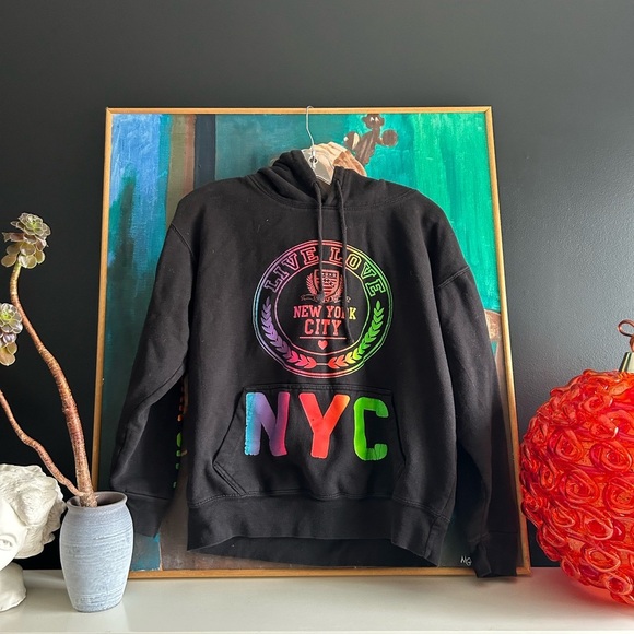 Black NYC Graphic Hoodie - Picture 7 of 14